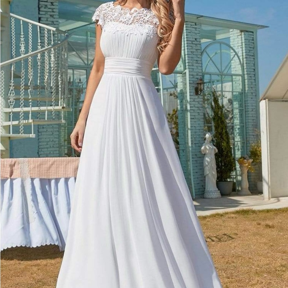 Ever Pretty White Lace Wedding Dress